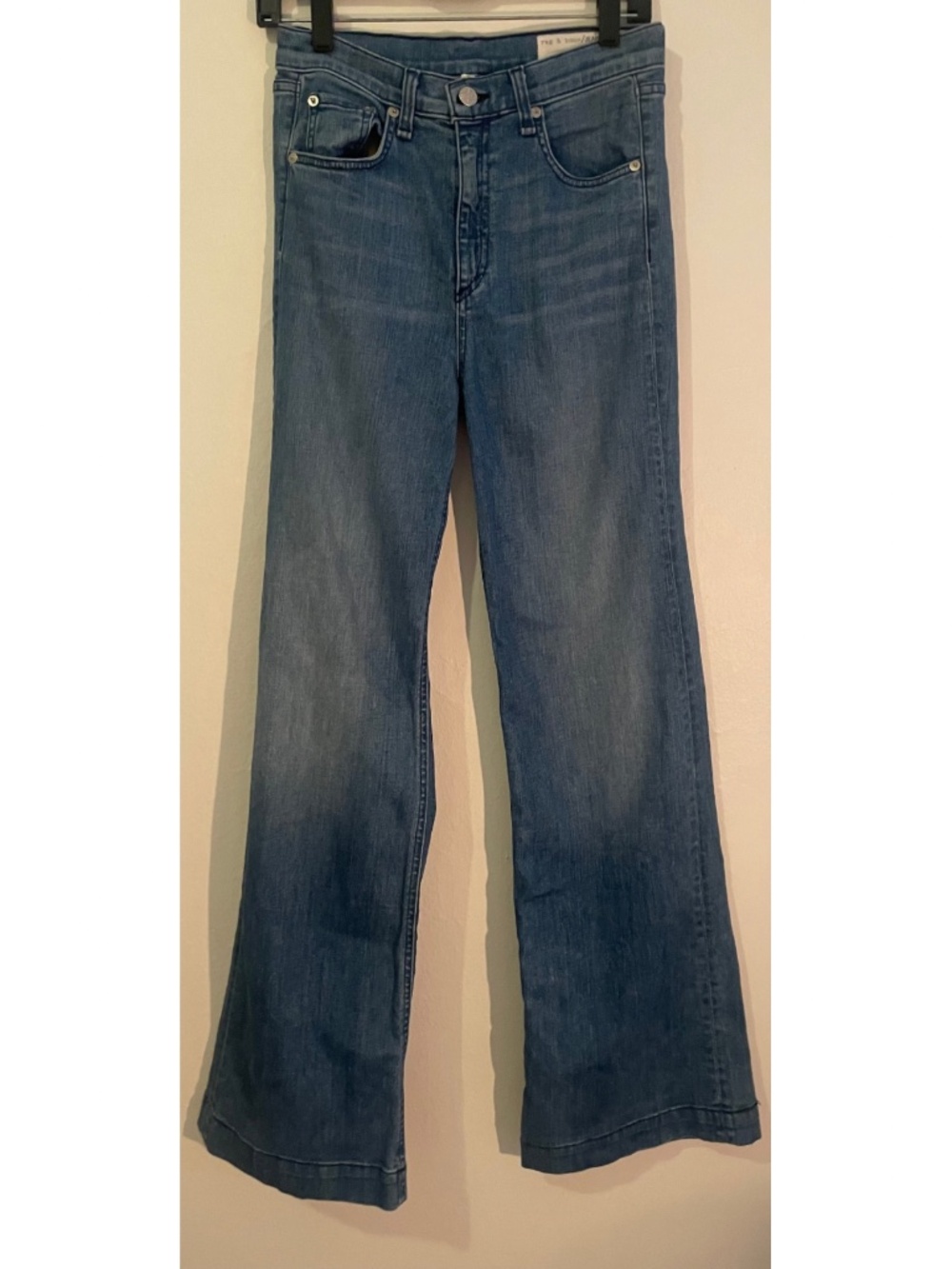 Rag and Bone Justine Wide Leg Jeans 27 Stretch Lightweight EUC